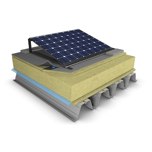Plokštieji stogai su saulės moduliais